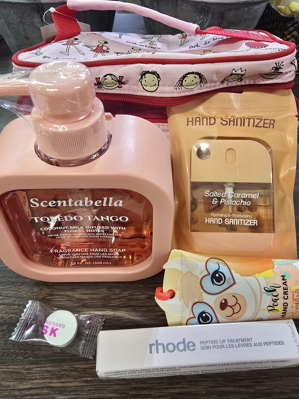 Scentabella Pink Hand Soap & Accessories Gift Set